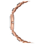 Imber oval watch Swiss Made, Metal bracelet, Black, Rose gold-tone finish