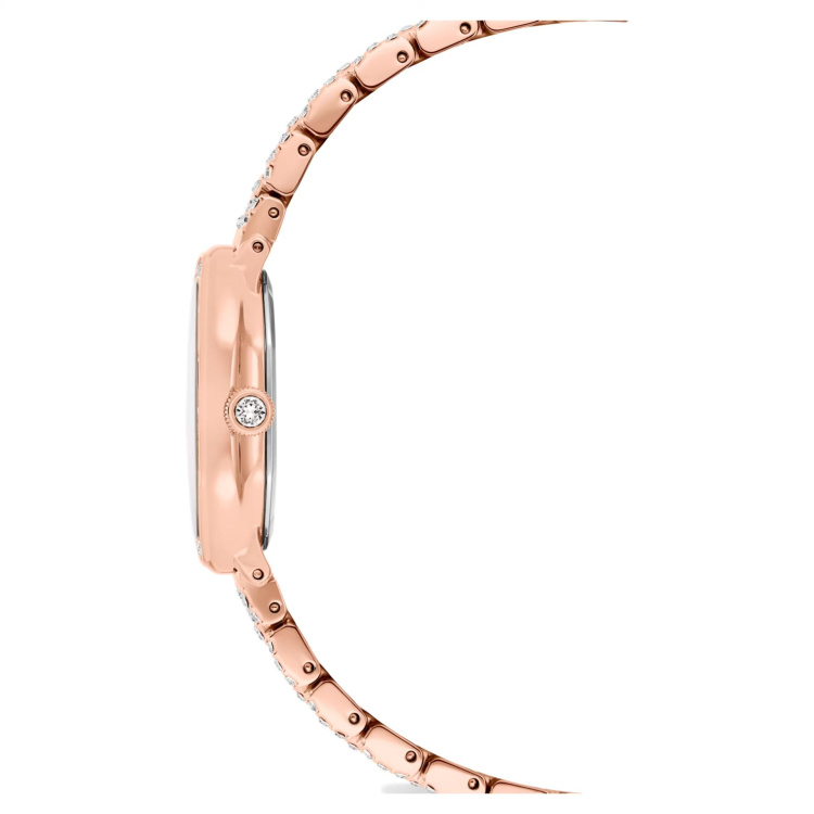 Dextera octagon watch Swiss Made, Metal bracelet, Rose gold tone, Rose gold-tone finish