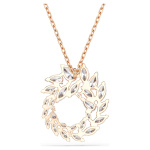 Mesmera pendant Marquise cut, White, 18K rose gold finish