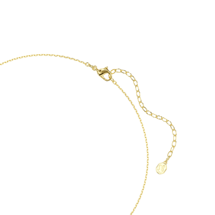 Sublima choker, Octagon cut, Green, 18K gold finish