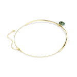 Sublima choker, Octagon cut, Green, 18K gold finish