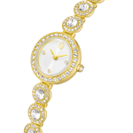 Una Angelic watch, Crystal bracelet, Gold tone, Gold-tone finish