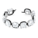 Harmonia bracelet, Cushion cut crystals, White