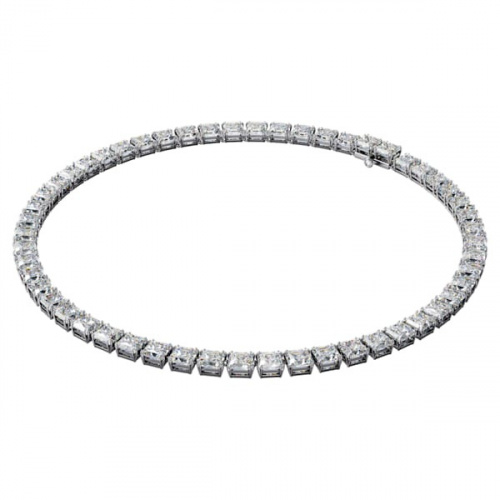 Millenia necklace, Square cut Swarovski Zirconia and crystal