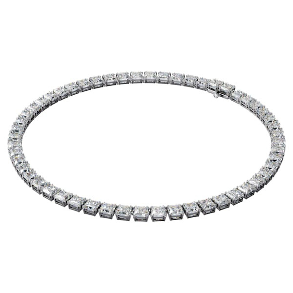 Millenia necklace, Square cut Swarovski Zirconia and crystal