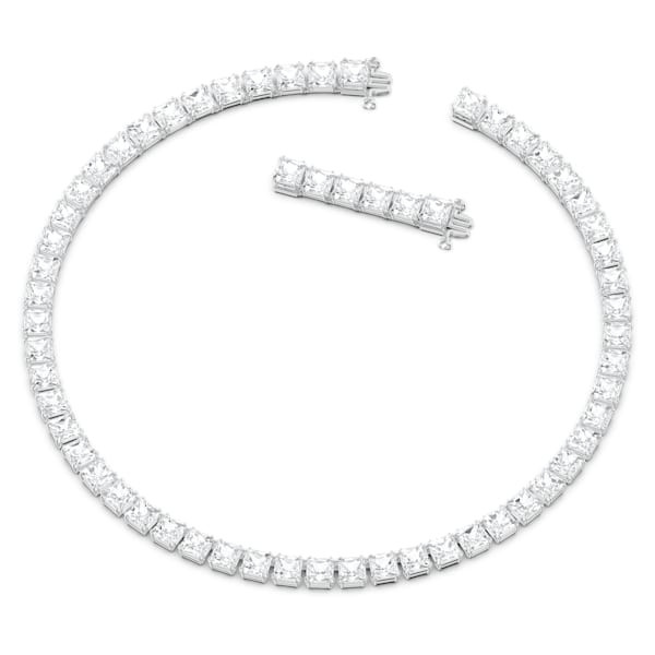Millenia necklace, Square cut Swarovski Zirconia and crystal