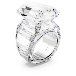 Lucent cocktail ring Octagon cut, White