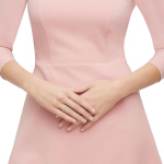 Vittore ring, White, Rhodium plated