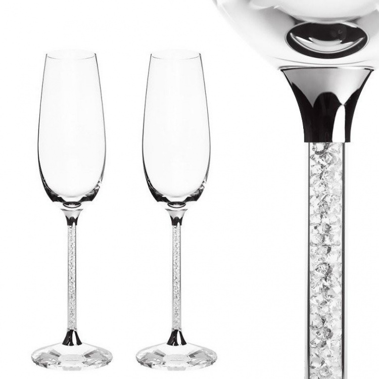 Crystalline Toasting Flutes (Set of 2)