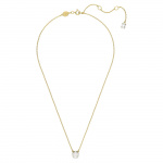 Stilla pendant Round cut, White, Gold-tone plated