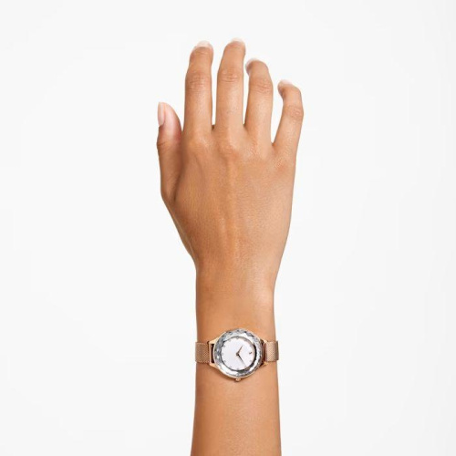 Octea Nova watch Swiss Made, Metal bracelet, Rose gold tone, Rose gold-tone finish