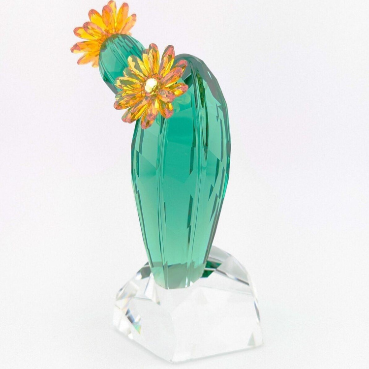 Crystal Flowers Golden Yellow Cactus