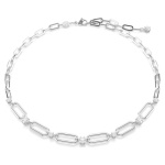Constella necklace White, Rhodium plated
