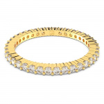 Matrix Vittore ring Round cut, White, Gold-tone finish