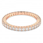Matrix Vittore ring Round cut, White, Rose gold-tone finish