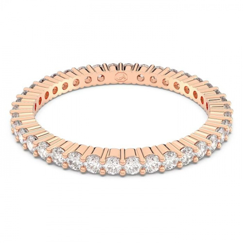 Matrix Vittore ring Round cut, White, Rose gold-tone finish