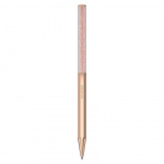Crystalline ballpoint pen Octagon shape, Rose gold tone, Rose gold-tone plated