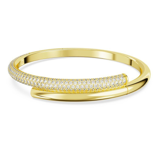 Dextera bangle White, Gold-tone plated