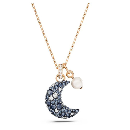 Sublima pendant Moon, Multicolored, Rose gold-tone plated