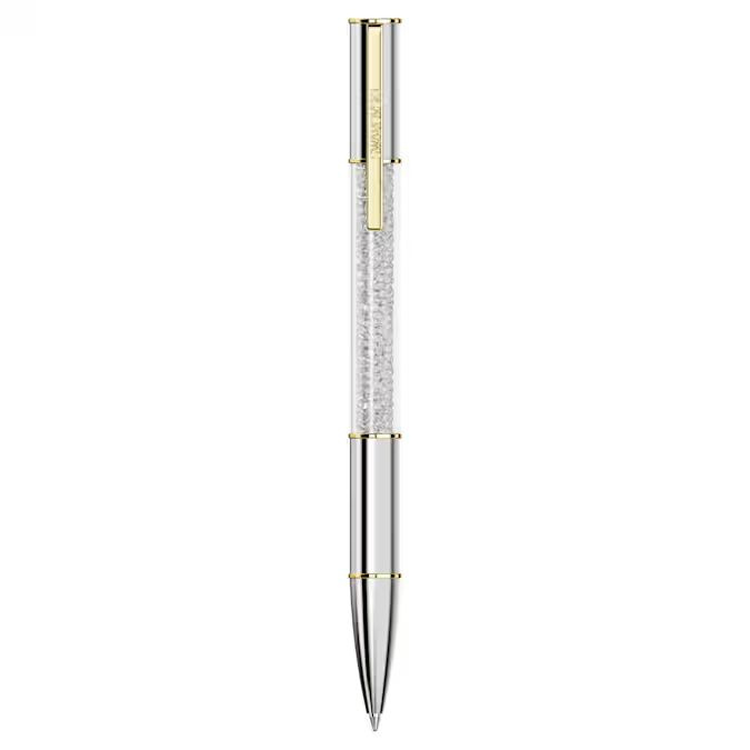 Crystalline Lustre ballpoint pen Silver tone, Mixed metal finish