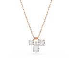 Mesmera pendant Mixed cuts, White, Rose gold-tone plated