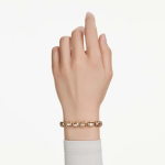 Millenia Tennis bracelet Octagon cut, Caramel, Gold-tone plated