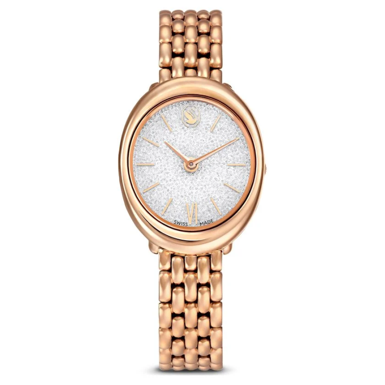Imber watch Swiss Made, Metal bracelet, Gold tone, Rose gold-tone finish
