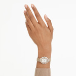 Matrix Octagon watch Metal bracelet, Gold tone, Champagne gold-tone finish