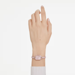 Dextera bangle watch Swiss Made, Metal bracelet, Pink, Rose gold-tone plated