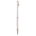 Crystalline Silk ballpoint pen Infinity, Pink lacquered, Rose gold-tone plated