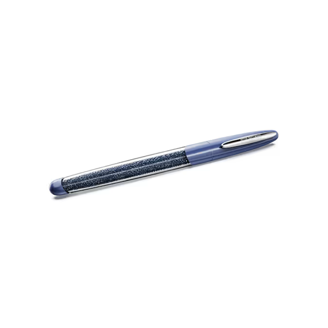Crystalline Nova rollerball pen Blue, Chrome plated