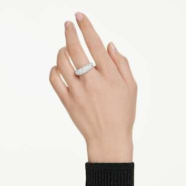 Sublima ring White, Rhodium plated