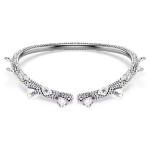 Sublima choker White, Ruthenium plated
