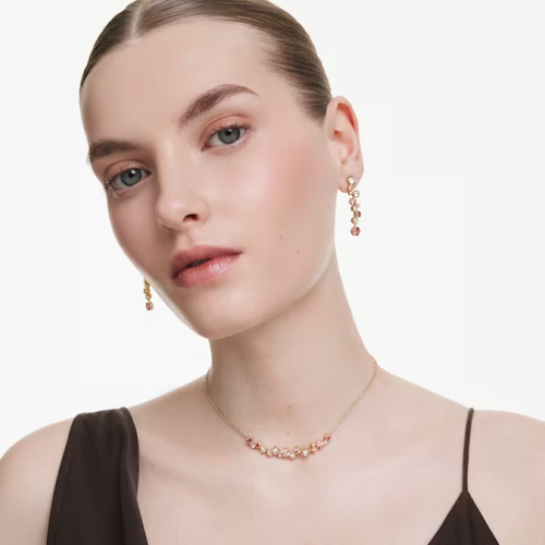 Constella set Mixed cuts, Multicoloured, Gold-tone plated