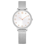 Clarica watch Swiss Made, Metal bracelet, Silver tone, Stainless steel