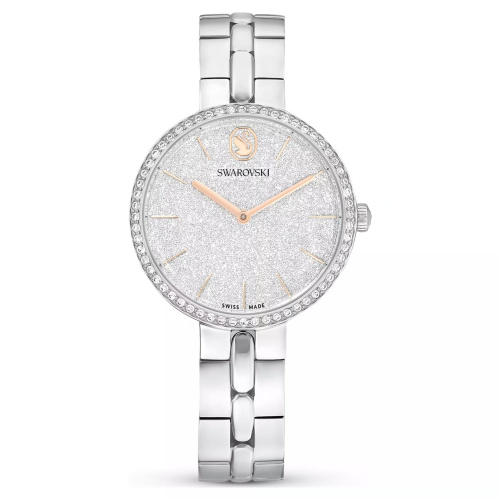 Cosmopolitan watch Swiss Made, Metal bracelet, Silver tone, Stainless steel