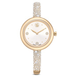 Sublima bangle watch Swiss Made, Metal bracelet, Gold tone, Champagne gold-tone finish