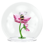 Idyllia Glass Ball Bee and Flowers