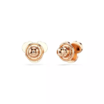 Mickey & Minnie Pierced Earrings, Black, Rose gold-tone plated