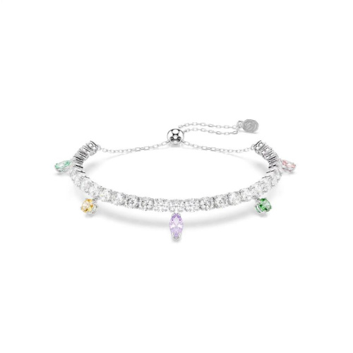 Ariana Grande x Swarovski bracelet Mixed cuts, Multicoloured, Rhodium plated
