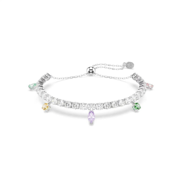 Ariana Grande x Swarovski bracelet Mixed cuts, Multicoloured, Rhodium plated