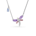 Ariana Grande x Swarovski pendant, Mixed cuts, Dragonfly, Multicolored, Rhodium plated