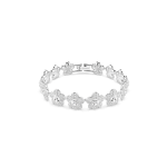 Ariana Grande x Swarovski bracelet, Round cut, Flower, White, Rhodium plated