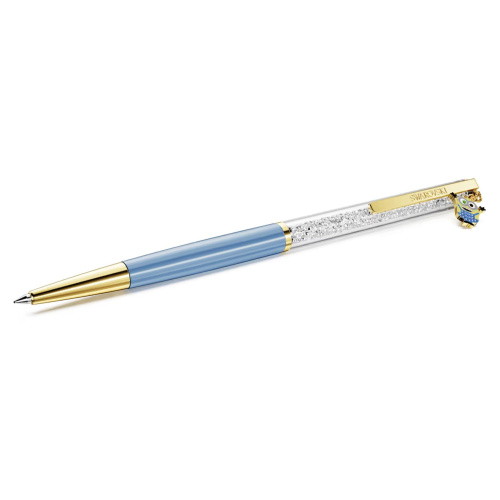 Crystalline ballpoint pen Minions, Blue, Gold-tone plated
