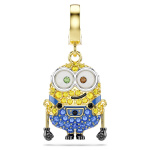 Minions Bob charm Pavé, Multicolored, Gold-tone plated