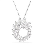 Mesmera pendant Marquise cut, White, Rhodium plated