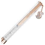 Crystalline ballpoint pen Swan, Rose gold-tone plated
