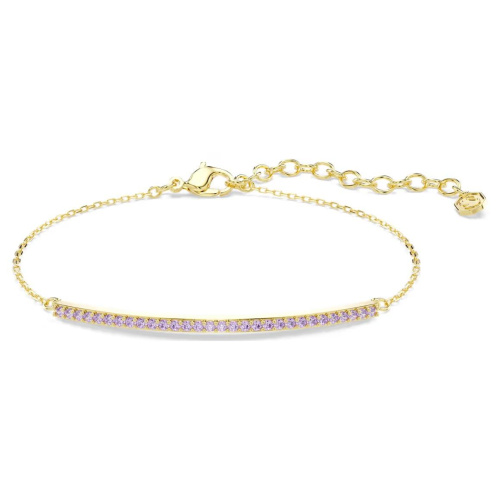 Only bracelet Round cut, Purple, 18K gold finish
