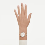 Matrix date watch Swiss Made, Metal bracelet, Rose gold tone, Rose gold-tone finish
