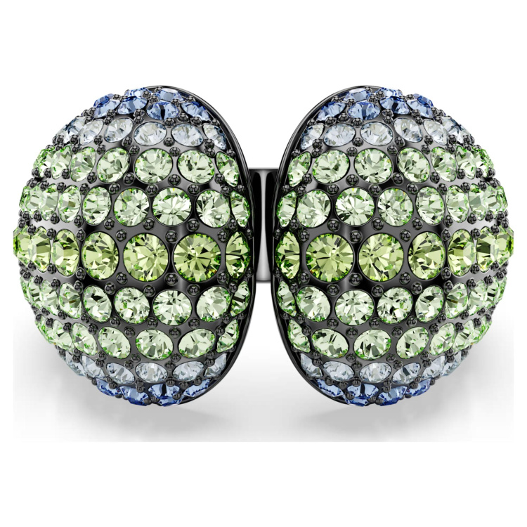 Sublima cocktail ring Round cut, Multicolored, Ruthenium plated
